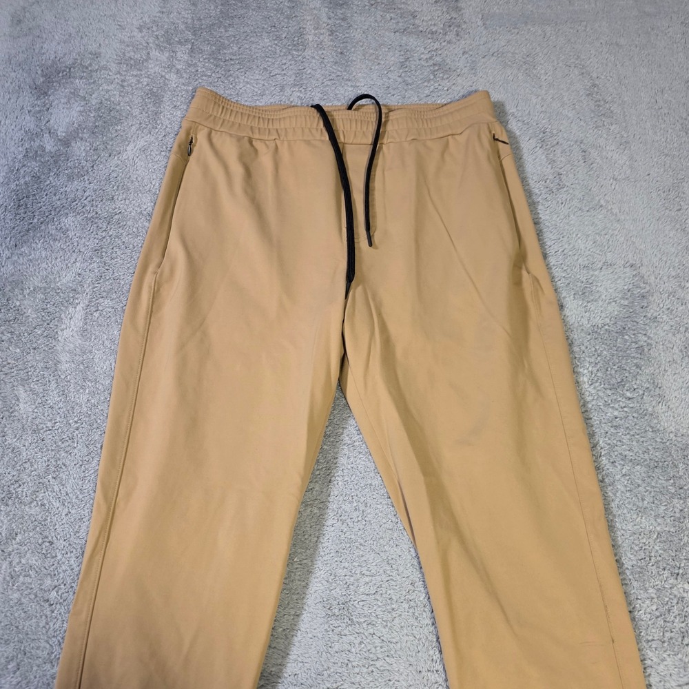 Public Rec Mens 36x32 All Day Every Day Pants Khaki Tan Tapered Stretch Joggers
